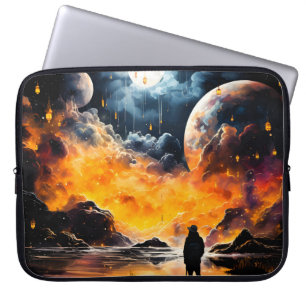 Ruumtereiziger Kosmische Horizon Reis Laptop Sleeve