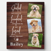 Ruw Aandenken aan Huisdier Hond Persoonlijke Herde Fotoplaat (Voorkant)