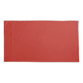 Ruw Bamboe Bloemen Vlinder Shamrocks in Rood Kussensloop (Achterkant)