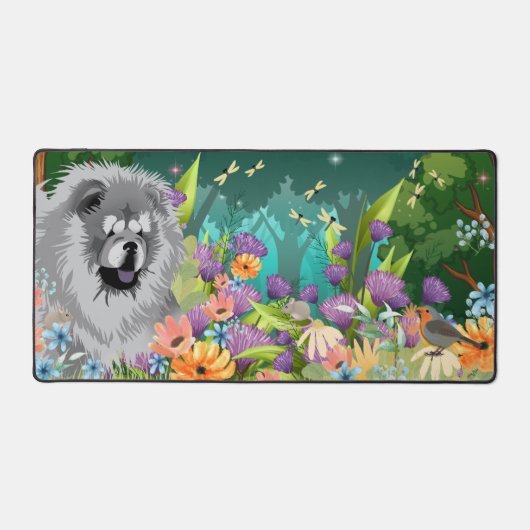 RUW BLAUW CHOW CHOW Desk Mat (Voorkant)