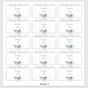 Ruw Blauwe Gum Eucalyptus Gastadres Sticker