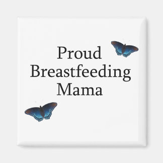 Ruw Borstvoeding Mama Blue Butterflies Magneet