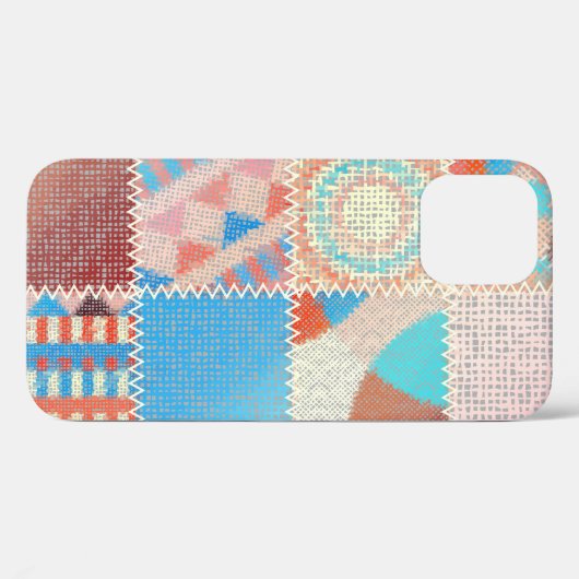 Ruw canvaspatroon: getextureerd  patroon Case-Mate iPhone case (Achterkant (horizontaal))