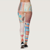 Ruw canvaspatroon: getextureerd patroon leggings (Achterkant)