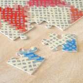 Ruw canvaspatroon: getextureerd  patroon legpuzzel (Zijkant)