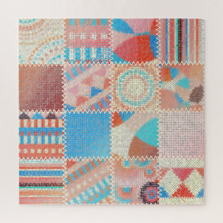 Ruw canvaspatroon: getextureerd patroon legpuzzel