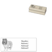 Ruw collie cartoon illustratie rubberstempel (Gestempeld)