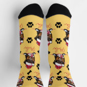 Ruw Collie Hond Gepersonaliseerd Kerstcadeau Sokken (Top)