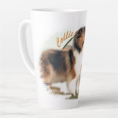 Ruw collie Keeper van de schapen Latte Mok (Linkerhoek)