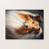 Ruw Collie Puzzel (Horizontaal)