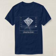 Ruw- en buff-Mannen Diamond T-shirt
