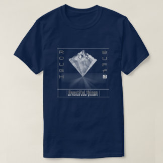 Ruw- en buff-Mannen Diamond T-shirt