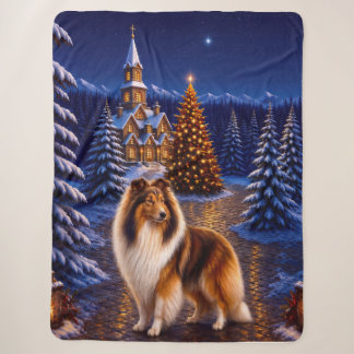 Ruw Gecoatde Collie Vakantie Sherpa Deken