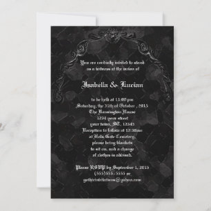 Ruw gesteente in de vorm van Gothic bruiloft Kaart