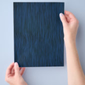 Ruw Hout Graan Achtergrond Diep Blauw Flyer (Hand)