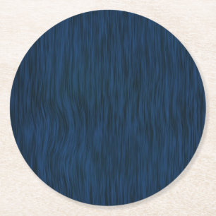 Ruw Hout Graan Achtergrond Diep Blauw Ronde Kartonnen Onderzetter