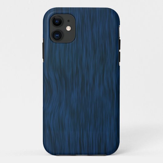 Ruw Hout Grain Background in Deep Blue Case-Mate iPhone Case (Achterkant)
