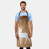 Ruw Hout & Witte Herten Schort (Gedragen)
