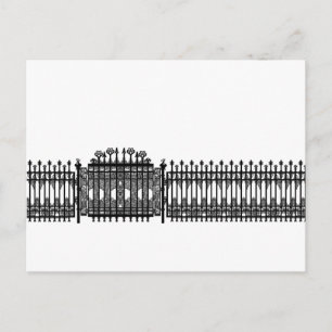 Ruw ijzer briefkaart