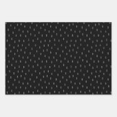 Ruw Kraftpapier | Kerstboom Schets Minimaal Inpakpapier Vel (Voorkant 2)