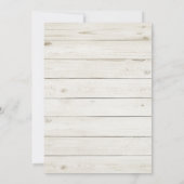 Ruw landelijke trouwzaalstoelenkaart. Modern lande Kaart (Achterkant)