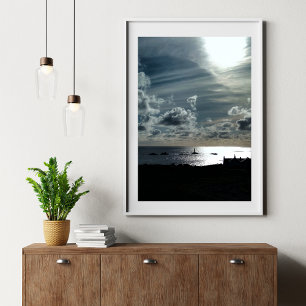 Ruw Land's End-kliffen, Cornwall Landschap Foto Afdruk
