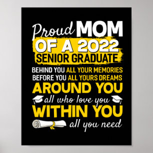 Ruw mam van 2022 senior Afstuderen senior 22 Poster
