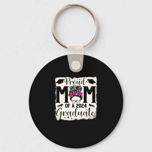 Ruw mam van een 2024-klasse van 2024 sleutelhanger (Voorkant)