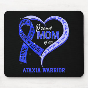 Ruw mam van een Ataxia Warrior Blue Ribbon Matchin Muismat