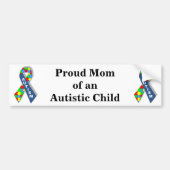Ruw mam van een autistisch kind bumpersticker (Voorkant)