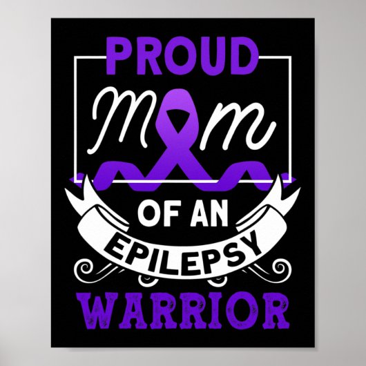 Ruw mam van een epilepsievleur Epilepsy Awarenes Poster (Voorkant)