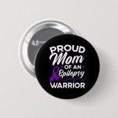 Ruw mam van een epilepsievleur Epilepsy Awarenes Ronde Button 5,7 Cm (Voorkant /achterkant)