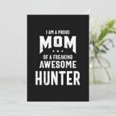Ruw mam van een Geweldige jager Bedankkaart (Staand voorkant)