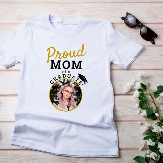 Ruw mama van Afstuderen Graduation Cap Foto T-shirt