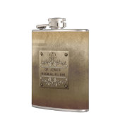 Ruw Metaal Bord gericht Heupfles (Links)