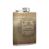 Ruw Metaal Bord gericht Heupfles (Rechts)