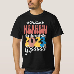 Ruw NEPHEW van een klasse van 2023 Afstuderen Retr T-shirt