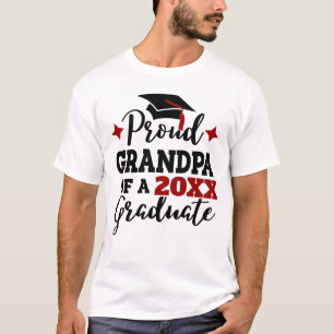 Ruw opa van 2022 afstuderen zwart rood pet t-shirt