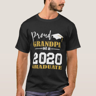 Ruw opa van een 2020 Afstuderen wit T-shirt