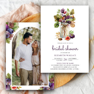 Ruw paarse vijgen metson jar foto bruidsmeisje sho kaart