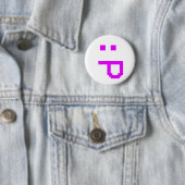 ruw ronde button 5,7 cm (In situ)
