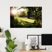 Ruw roos canvas poster (Thuiskantoor)