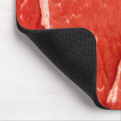 Ruw rundvlees Steak Vlees Mousepad / Mousemat Muismat (Hoek)