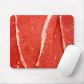 Ruw rundvlees Steak Vlees Mousepad / Mousemat Muismat (Met muis)