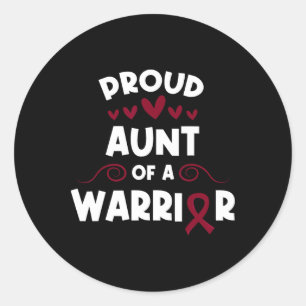 Ruw tante van een kaarskaartje van de Kickle Cel A Ronde Sticker