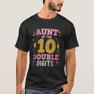 Ruw tante van het 10e meisje van de 10e verjaardag t-shirt