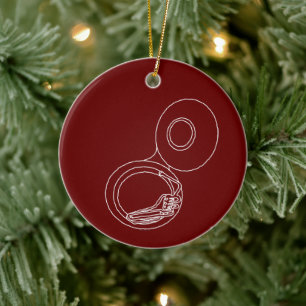 Ruw Tuba tekening Keramisch Ornament