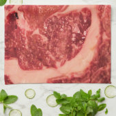Ruw vlees Ribeye Steak Theedoek (Gevouwen)