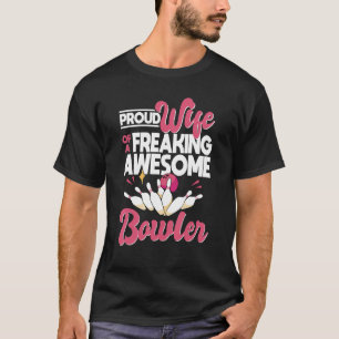 Ruw vrouw van een Geweldige Bowler Bowler Wi T-shirt