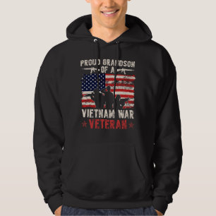 Ruw vrouw van een Vietnam veteraan Proud Vietnam Hoodie